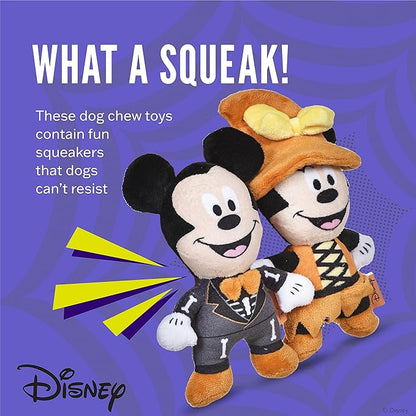 Disney for Pets 2Pc 6/'' Halloween Plush Mickey & Minnie Mouse Toys for Dogs | Mickey & Friends Plush Dog Toy | Halloween Toys for Dogs, Official Dog Toy Product of Disney for Pets (FF27385)