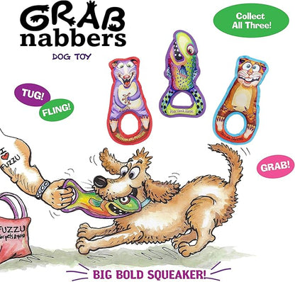 FUZZU Grab Nabbers Dog Toy with Squeaker (Fish Tank Hank)