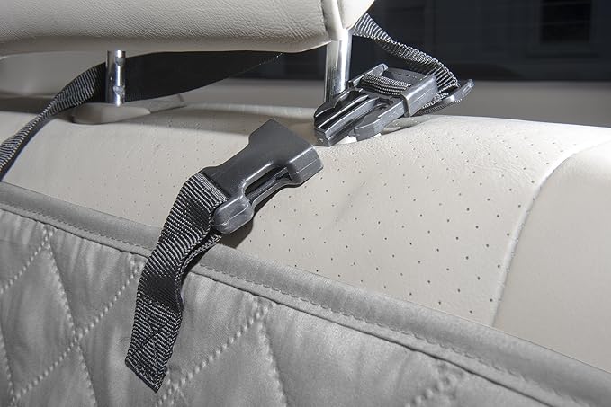 Furhaven Universal Water-Resistant Quilted Hammock-Style Backseat or Cargo Area Protector - Gray, One Size