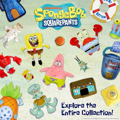 design LAB, Inc. Spongebob Squarepants Official Merchandise | Plush Dog Toys | Spongebob & Gary the Sea Snail (Value 2-Pack) Nesting Toy Tennis Ball & Soft Hide and Seek Treat Dispenser
