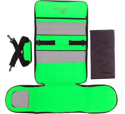 Pawer 18” x 10” x 10”Soft-Sided Foldable Airline Approved Pet Carrier for Cat, Puppy and Small Dog, Washable 600D Oxford Fabric, with Handle and Strap for Carry, Multiple Colors Available