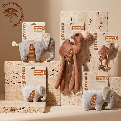 Dog Toys | Plush Toy Elephant Stuffed Animal for Dogs | Eco Friendly Toy - Easy to Clean and Made from Non Toxic Materials
