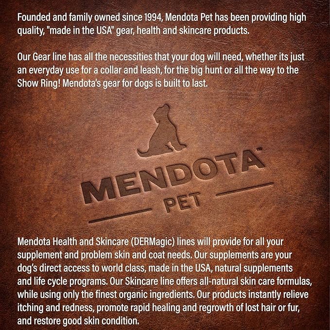 Mendota Pet Snap Leash - British-Style Braided Dog Lead, Made in The USA - Jade, 1/2 in x 4 ft - for Large Breeds