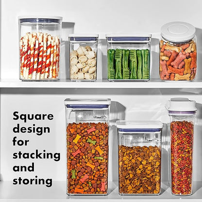 OXO Good Grips Pet POP – 1.1 Qt/1 L | Ideal for up to 1lb of treats | Airtight Dog and Cat Food Storage Container | BPA Free