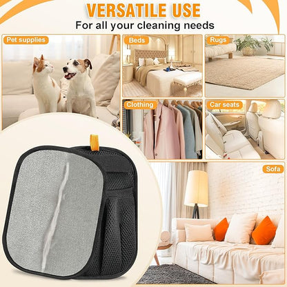 Pet Hair Removal Glove for Cats & Dogs, Upgraded Five-Finger Electrostatic Pet Hair Remover Glove, Reusable Tool for Couch, Carpet, Laundry & Car Seat