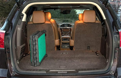 Pet Gear SupertraX Ramps for Dogs and Cats, Maximum Traction Surface, Portable/Easy-Fold (No Tools Required), Built in Handle for Travel, 5 Models, 42" L X 16" W, Supports 150 lbs, Emerald