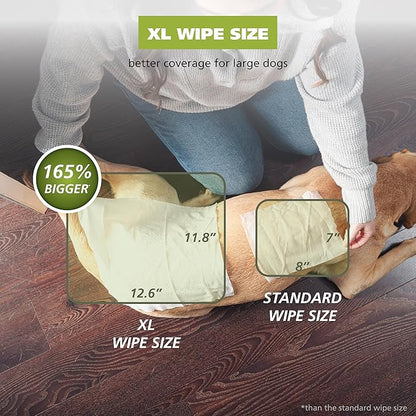 Wahl Refresh Massive Dog Wipes for Cleaning and Odor Control, Face, Body, Butt and Paw Cleaner for Dogs, Coconut Lime Verbena Scent, 36 Count, Model 3027119