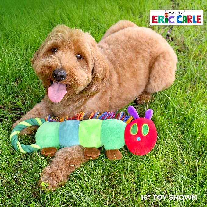 Multipet Eric Carle Very Hungry Caterpillar Rope Tug 24" Dog Toy
