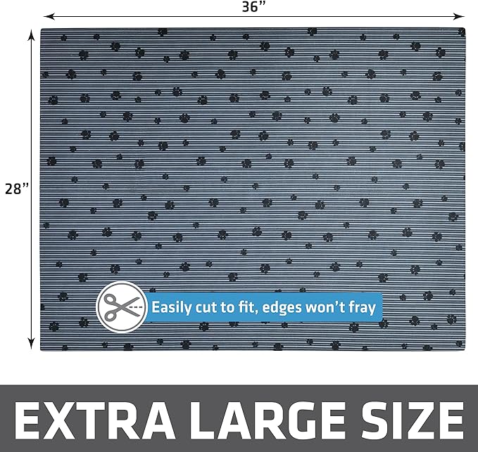 Drymate Cat Litter Box Mat, Litter Trapping Mat, Waterproof, Urine-Proof, Absorbent, Machine Washable, Soft on Paws, Contains Mess, Protects Floors, Kitten Supplies, Dark Grey, 28x36 XL, 12-Pack
