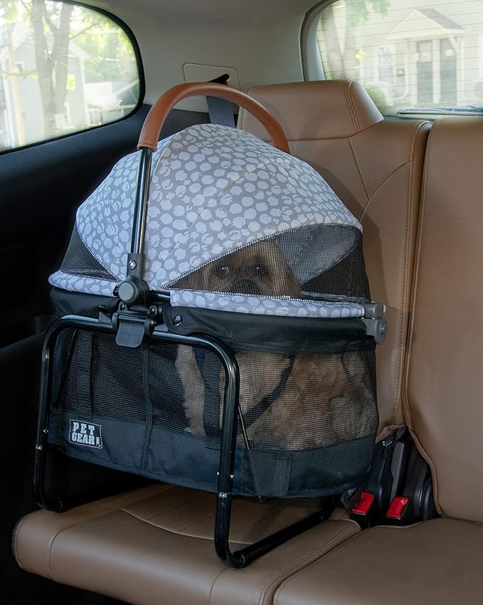 Pet Gear, A Vermont Family Owned Company Since 1936, 3-in-1 Travel System, View 360 Stroller Converts to Carrier and Booster Seat with Easy Click N Go Technology, for Small Dogs & Cats, 4 Colors