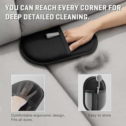 Pet Hair Removal Glove for Dogs & Cats, Newly Upgraded Reusable Electrostatic Pet Hair Glove, Magic Brush Pet Hair Remover Tool for Clothing, Couch, Carpet, Car Seats
