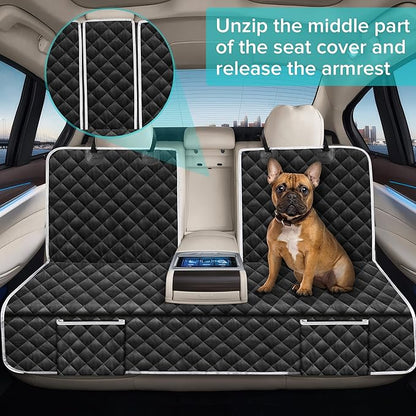 Dog Car Seat Cover for Back Seat Compatible with Ford F150 F-150 F250 Truck Lariat King Ranch Platinum XL XLT Limited Raptor Accessories 2000-2026, Waterproof Pet Bench Rear Seat Covers