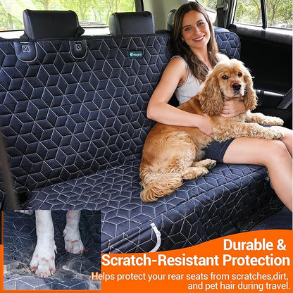 Meginc Bench Dog Car Seat Covers for SUV, Waterproof Dog Seat Cover for Back Seat Fit Ford Explorer Heavy Duty Non Slip Back Seat Cover Protector for Chevrolet Tahoe/Yukon/Suburban/Expedition