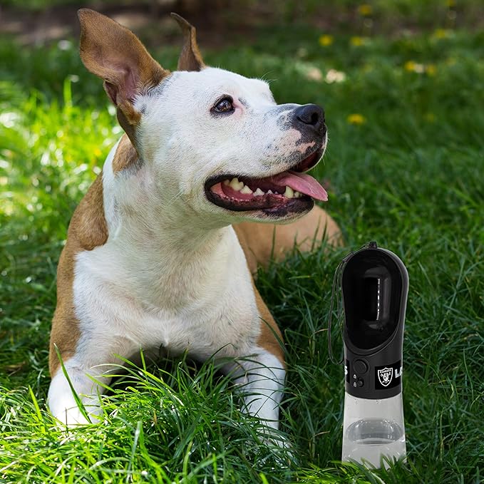 Dog Water Bottle. NFL LAS Vegas Raiders PET Water Bottle. Best Cat Water Bottle. Water Fountain Dispenser for Dogs & Cats.