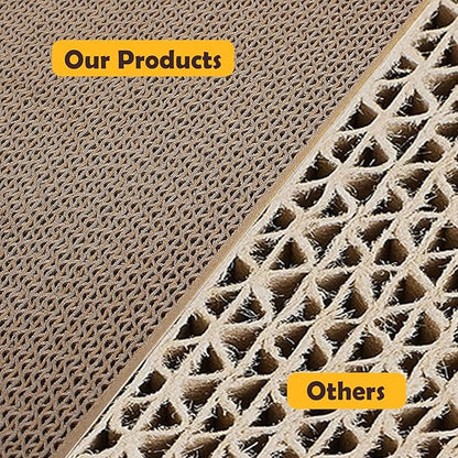Cat Scratcher, 17.3"L x 7.9"W x 4.7"H, Reversible Design for Double Service Life