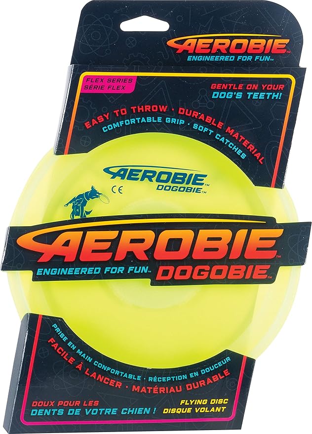 Aerobie Dogobie Disc Outdoor Flying Disc for Dogs - Colors May Vary