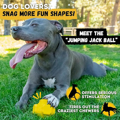 Indestructible Giant XL Dog Ball - Lifetime Replacement - Durable Toy for Aggressive Chewers - Safe, Non-Toxic Natural Rubber - Chew, Tug & Fetch - Tough, Heavy Duty - Large Breed, Massive 8”