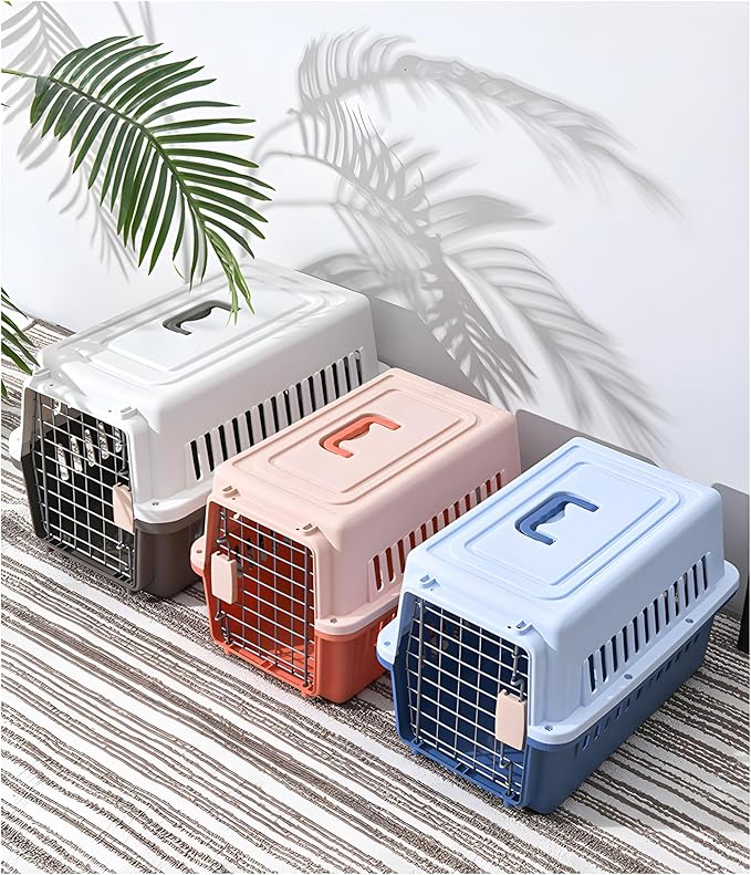 LLGJ-Pets Spree Travel Pet Carrier Dog/cat Hard-Sided Carriers for Pets up to 14 Pounds Small Animal Carrier Airline/Road Travel Approved Stout (Coffee)