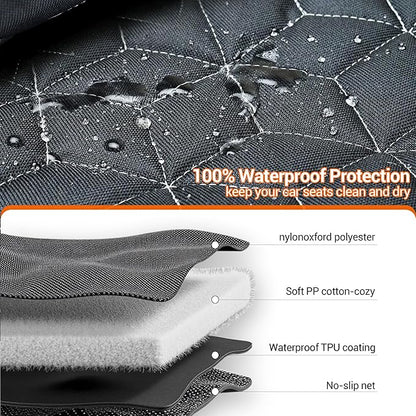 Meginc Dog Car Seat Covers for SUVs, Waterproof Dog Seat Cover for Back Seat Heavy Duty Nonslip Bench Backseat Covers Protector for Rav4/Honda/Subaru/Mazda CX5/Hyundai Tuscon Car Seat Covers for Suvs