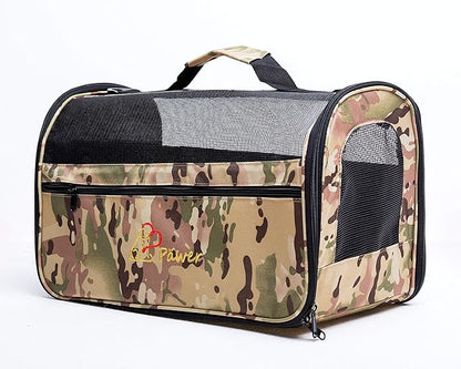 Pawer 18” x 10” x 10”Soft-Sided Foldable Airline Approved Pet Carrier for Cat, Puppy and Small Dog, Washable 600D Oxford Fabric, with Handle and Strap for Carry, Multiple Colors Available