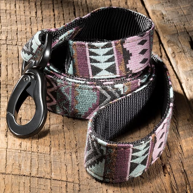 Embark Adventure Dog Leash – Colorful, Strong & Sturdy, 5 Ft, Suitable for Small, Medium & Large Breeds, Aztec