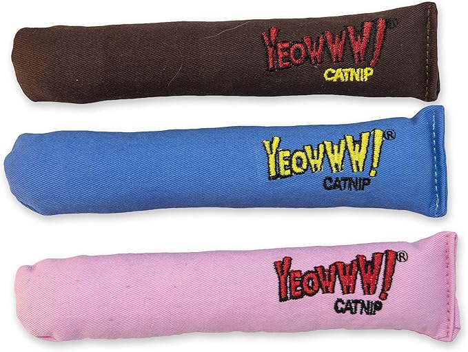 Yeowww! Catnip Toy, It's a Boy! Blue Cigar (Pack of 2)