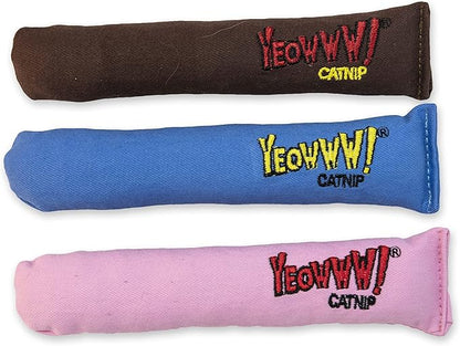 Yeowww! Catnip Toy, It's a Boy! Blue Cigar (Pack of 2)
