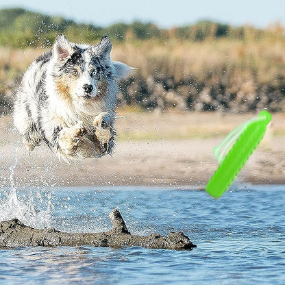 Dog Float Toy - Interactive Training Bumper & Fetching Retrieving Dog Water Toys Dummy Outdoor - Lightweight for Float on the Water Pool Fetch Rope Pet Toys for Small, Medium, Large Dogs