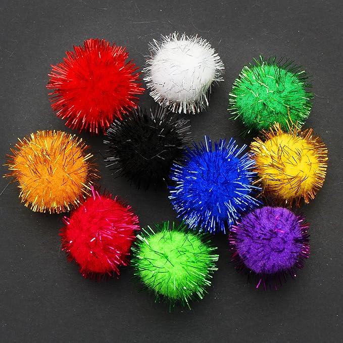 Youngever 30 Pack Sparkle Balls - Interactive Cat & Kitten Toys