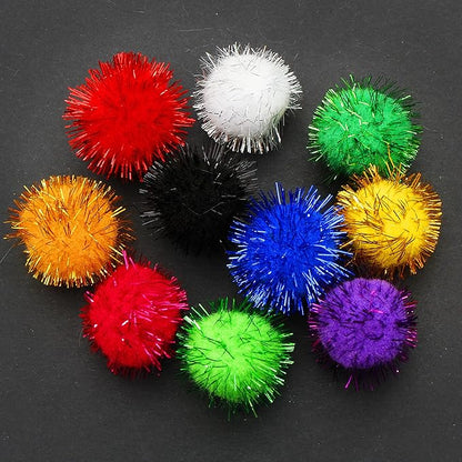 Youngever 30 Pack Sparkle Balls - Interactive Cat & Kitten Toys