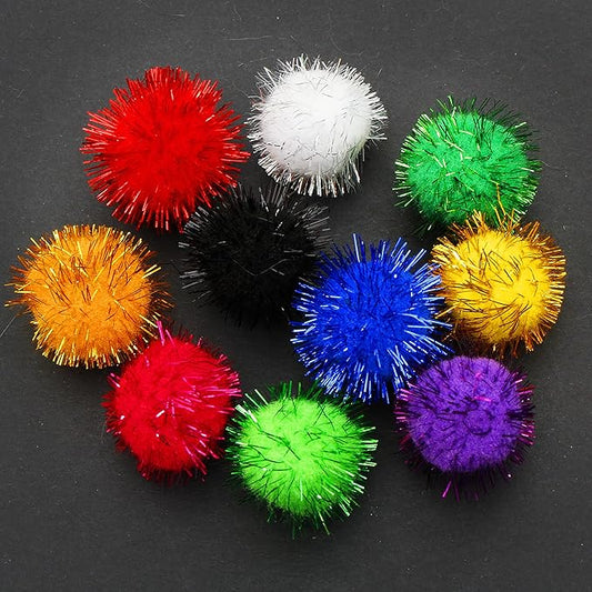 Youngever 30 Pack Sparkle Balls - Interactive Cat & Kitten Toys