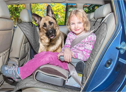 Furhaven Universal Water-Resistant Quilted Hammock-Style Backseat or Cargo Area Protector - Gray, One Size
