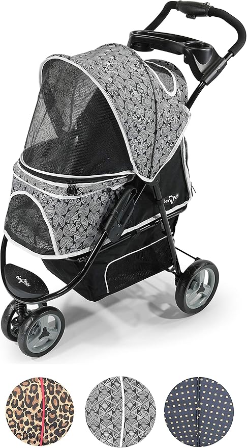 Gen7Pets Promenade Pet Stroller, Black Onyx