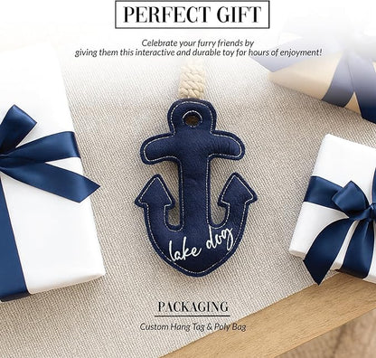 Pavilion Gift Company - Lake Dog - Dog Toy On Rope Tug of War Puppy Doggy K9 Lover Parent Lake Anchor Gift