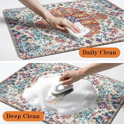 Pet Feeding Mat for Floors Waterproof Dog Mat for Food and Water Absorbent Quick Dry Non Slip mat for Cat Bowls