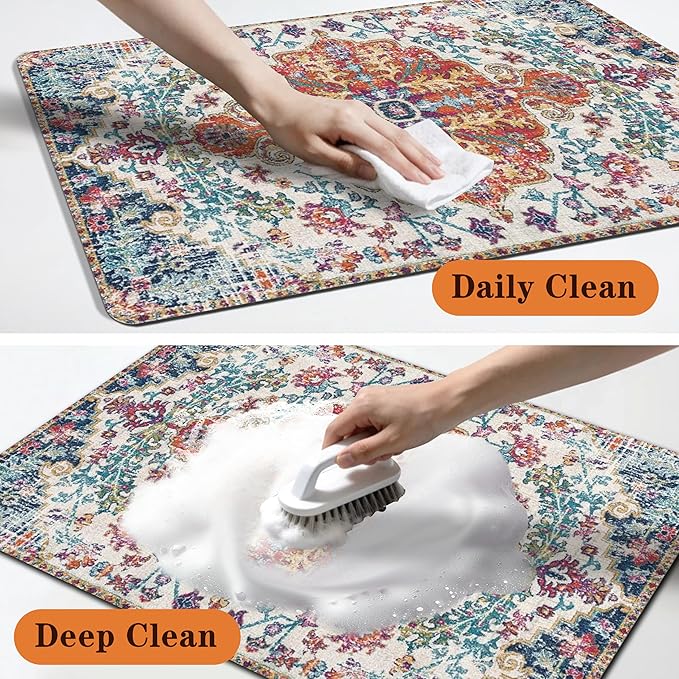 Pet Feeding Mat for Floors Waterproof Dog Mat for Food and Water Absorbent Quick Dry Non Slip mat for Cat Bowls