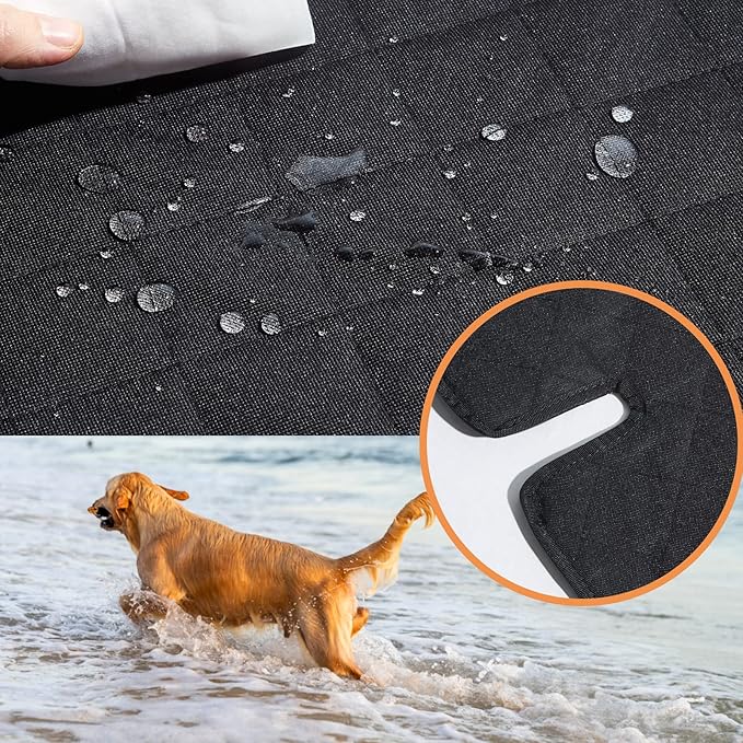 ANOSOSPECIAL Dog Car Seat Cover for Back Seat Cover for Kids,Non Stick Fur Rear Seat Protector for Pet,Nonslip Waterproof Durable Universal Fit Interior Backseat Covers for Auto Van SUV