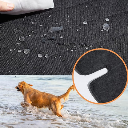 ANOSOSPECIAL Dog Car Seat Cover for Back Seat Cover for Kids,Non Stick Fur Rear Seat Protector for Pet,Nonslip Waterproof Durable Universal Fit Interior Backseat Covers for Auto Van SUV