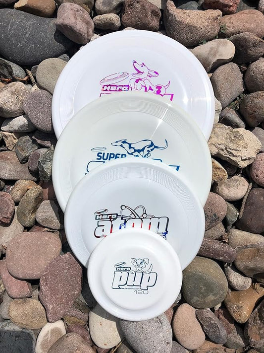 Hero Pup 120 Mini Flying Disc - 6 Pack Set (Random Colors)