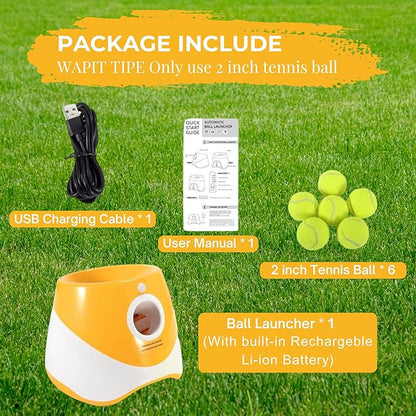Interactive Outdoor Pet Tennis Dog Ball Throwing Machine - Automatic Dog Ball Launcher