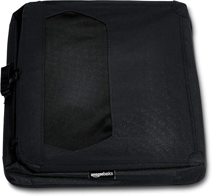 Amazon Basics Foldable Portable Soft Pet Dog Crate Carrier Kennel, 36 x 24 x 24 inches, Black