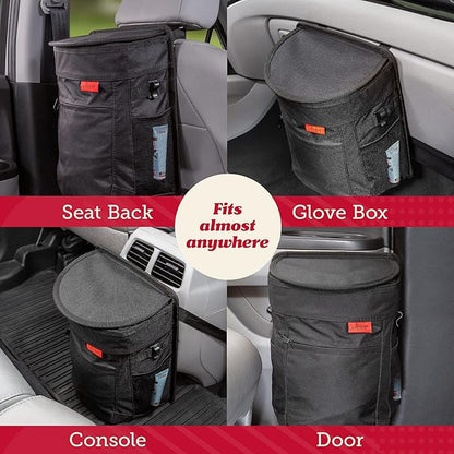 Lusso Dog Car Seat Cover and Car Trash Can- Waterproof Seat Cover and Leak Proof Trash Can - Organize and Clean Your Car
