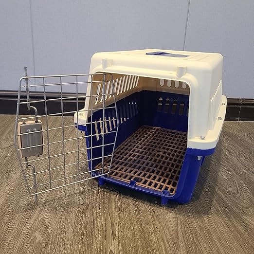 Hviyvxl Pet crates - Durable hard-sided cat and dog cage with top handle, ventilated travel cage, convenient for veterinary examinations and travel