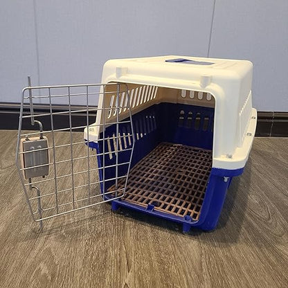 Hviyvxl Pet crates - Durable hard-sided cat and dog cage with top handle, ventilated travel cage, convenient for veterinary examinations and travel