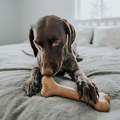 Lumabone Bulkster Durable Chew Toy for Aggressive Chewers, Real Beef, Made in USA, Giant
