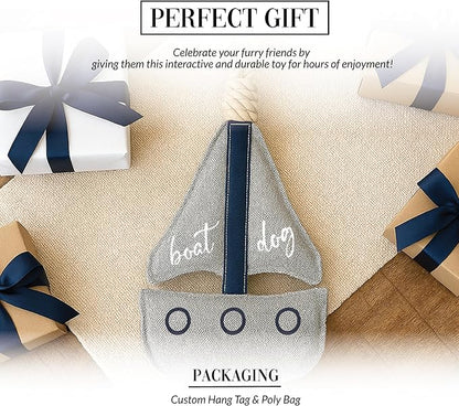 Pavilion Gift Company - Boat Dog - Dog Toy On Rope Tug of War Puppy Doggy K9 Lover Parent Boating Outdoor Gift