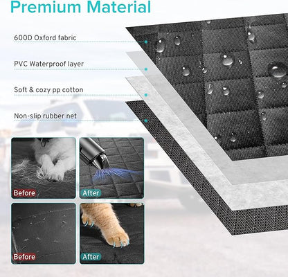 Dog Car Seat Cover Compatible with Mazda CX70 CX60 Back Seat Accessories 2024 2025 2026, Waterproof Pet Bench Backseat Covers with Non-Slip Backing