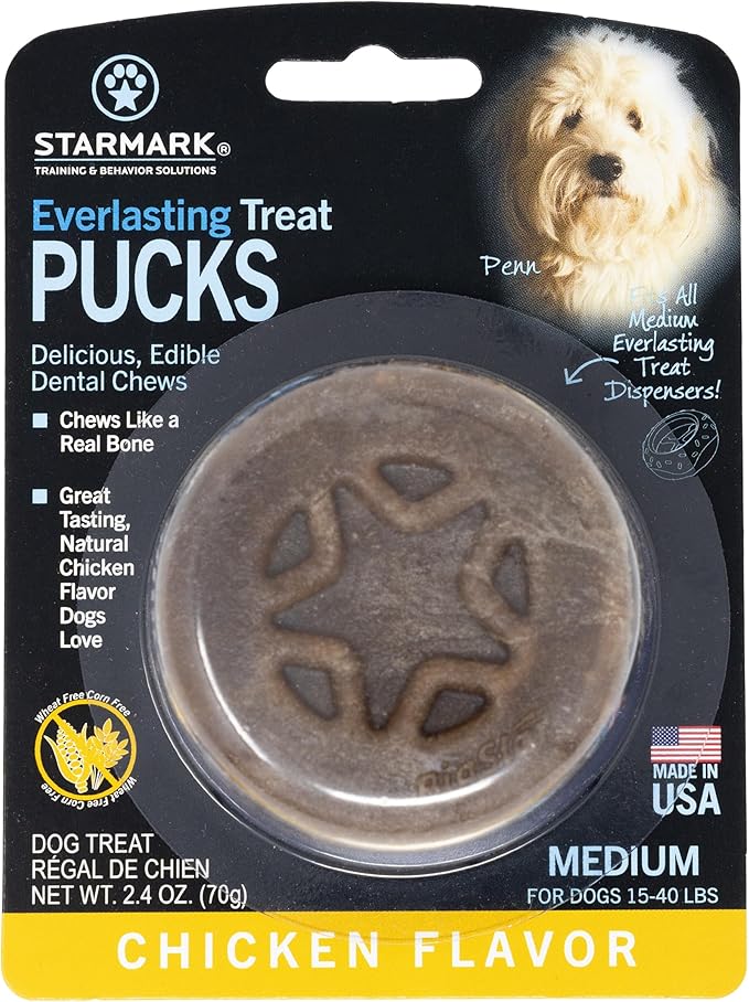 Starmark Everlasting Treat Puck Dental Chew for Medium Dogs