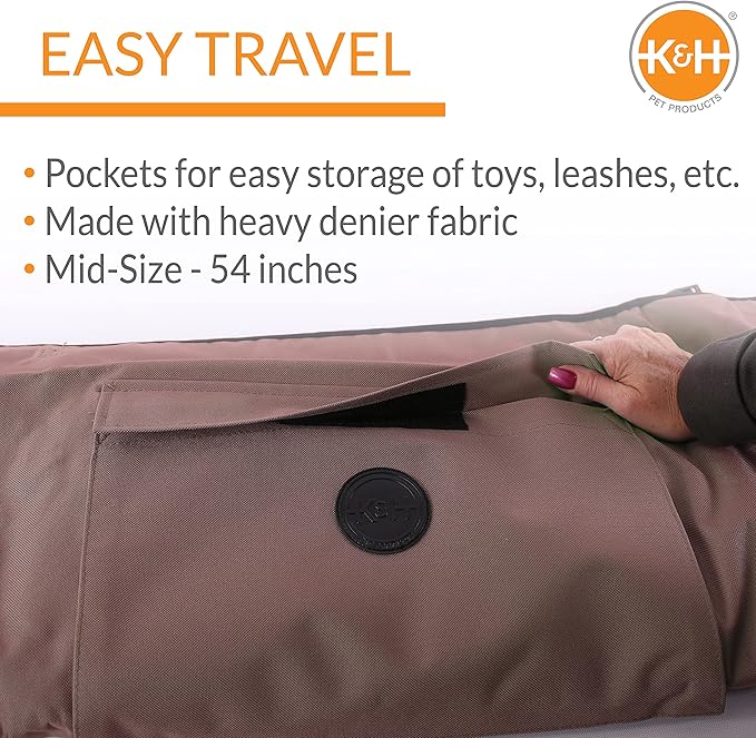 K&H Pet Products Quilted Cargo Cover Tan Standard/Mid-Size Vehicle 54 Inches