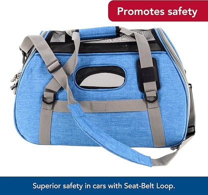 Coastal Pet - Bergan - Comfort Carrier - Heather Bermuda (19 x 10 x 13 Inches)